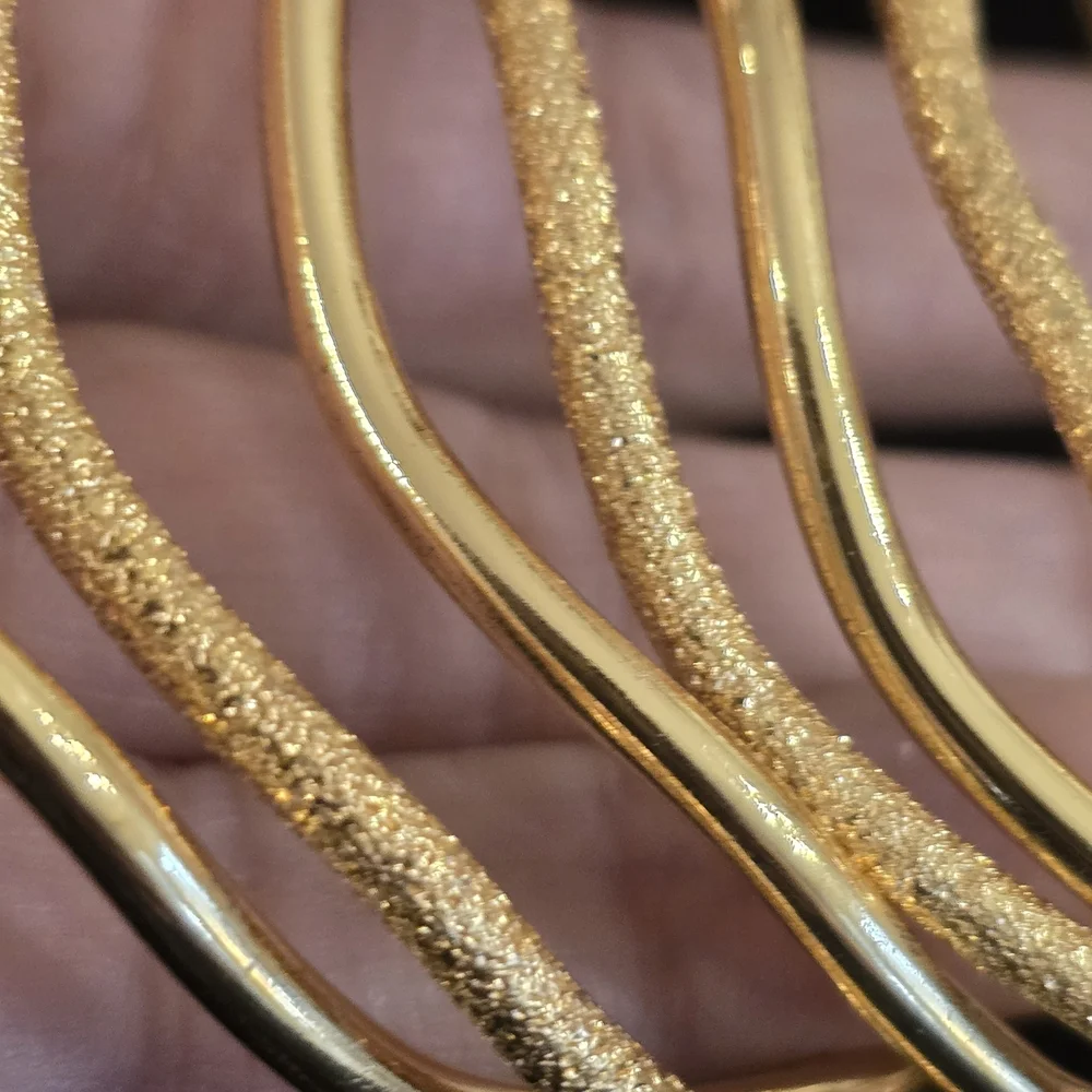 Elegant Gold-Tone Bangle Set